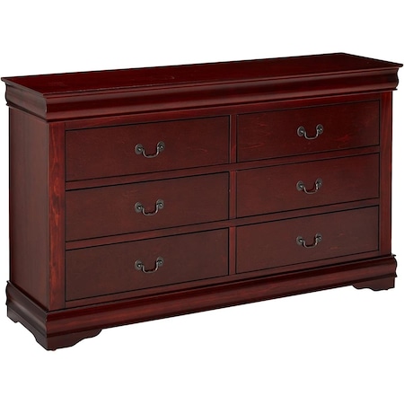 Gfancy Fixtures 57 x 15 x 33 in. Cherry Wood Dresser GF3094484